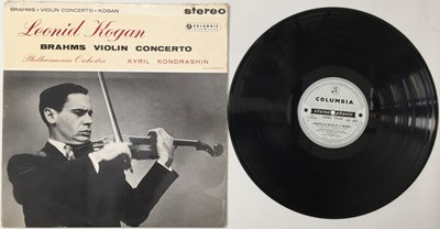 Lot 148 - LEONID KOGAN - BRAHMS: VIOLIN CONCERTO LP (UK STEREO - BLUE/ SILVER COLUMBIA - SAX 2307)