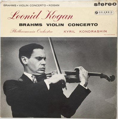 Lot 148 - LEONID KOGAN - BRAHMS: VIOLIN CONCERTO LP (UK STEREO - BLUE/ SILVER COLUMBIA - SAX 2307)