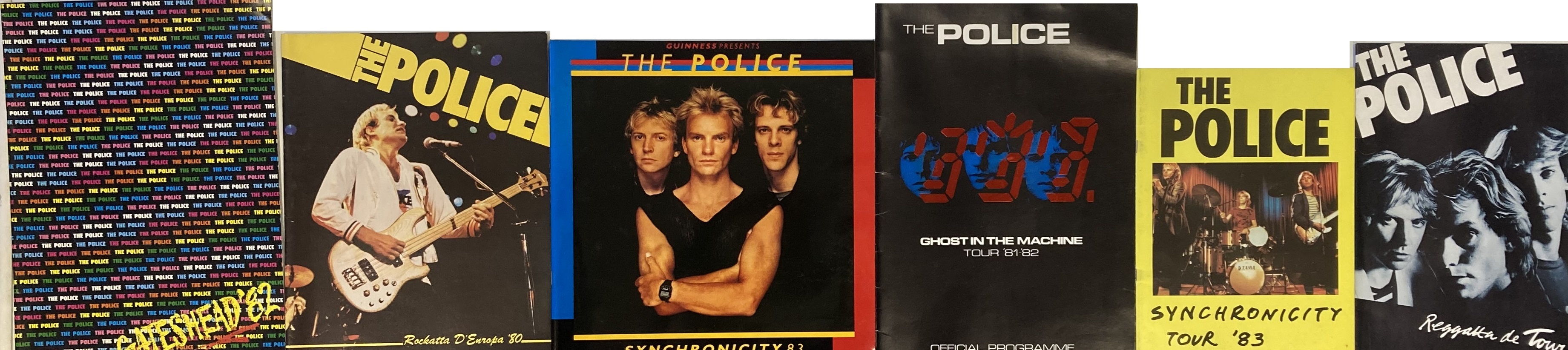 Lot 12 THE POLICE BOOKS / PROGRAMMES / SONGBOOKS