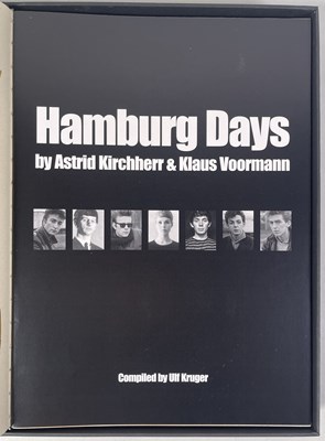 Lot 399 - THE BEATLES - HAMBURG DAYS LIMITED EDITION GENESIS BOOK, SIGNED BY KIRCHHERR AND VOORMANN - PRISTINE CONDITION.