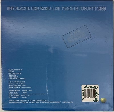 Lot 73 - THE PLASTIC ONO BAND - LIVE PEACE IN TORONTO 1969 LP (SW 3362 - STOCK US COPY - SEALED & SIGNED BY ALAN WHITE)