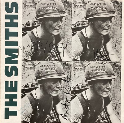 Lot 450 - THE SMITHS FULLY SIGNED MEAT IS MURDER LP