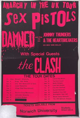 Lot 581 - THE SEX PISTOLS - ORIGINAL ANARCHY TOUR POSTER - 1976.