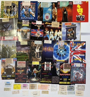 Lot 107 - METAL / HARD ROCK CONCERT PROGRAMMES AND TICKET ARCHIVE - 1980S-00S.