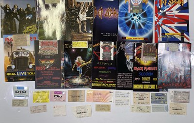 Lot 107 - METAL / HARD ROCK CONCERT PROGRAMMES AND TICKET ARCHIVE - 1980S-00S.