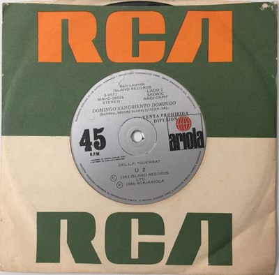 Lot 167 - U2 - DOMINGO SANGRIENTO DOMINGO (SUNDAY BLOODY SUNDAY) 7" (ARGENTINIAN PROMO - ARIOLA S-0571)