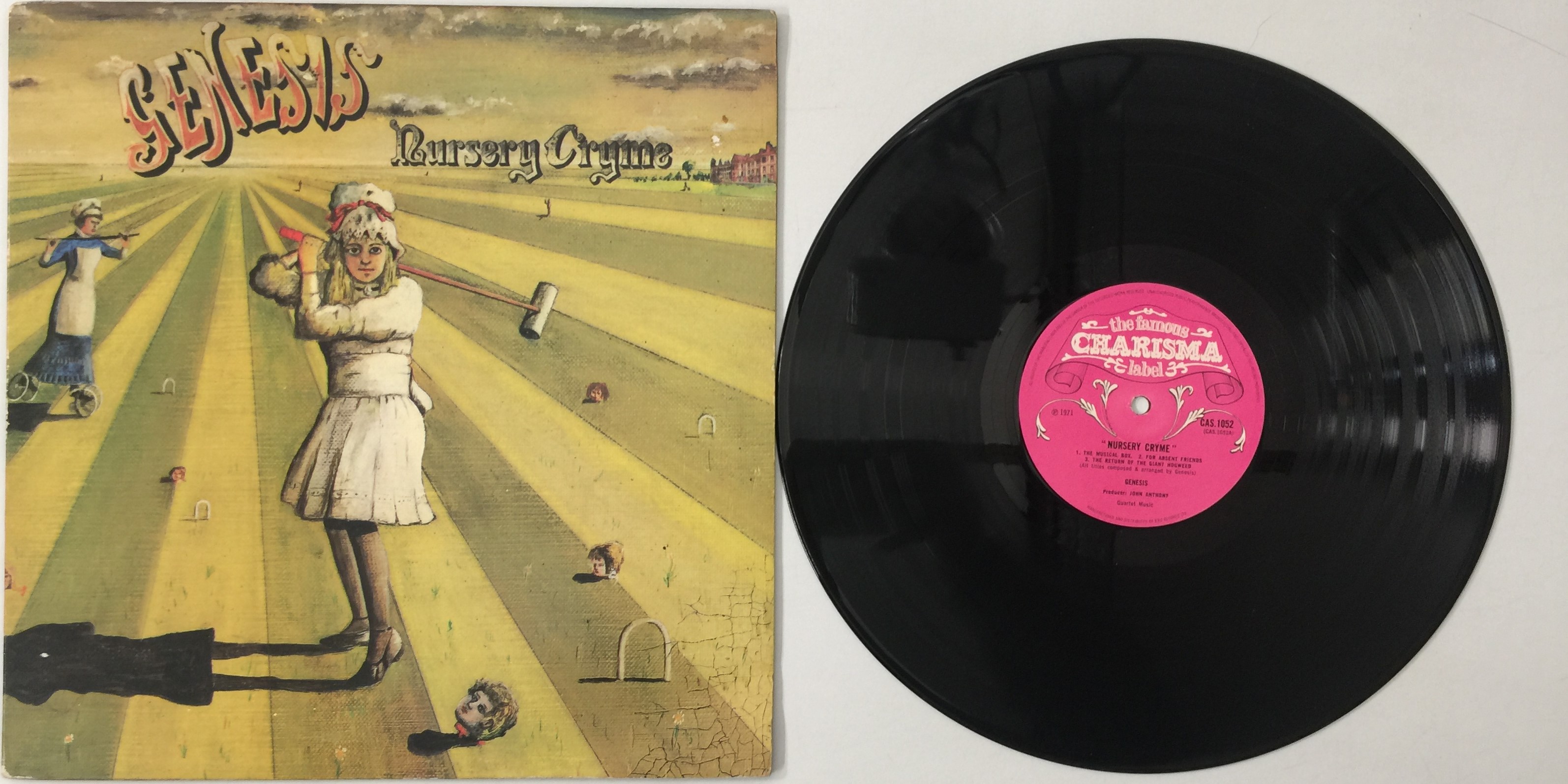 GENESIS★Nursery Cryme UK Pink Charisma オ Totally Vinyl Records || Genesis - Nursery cryme LP
