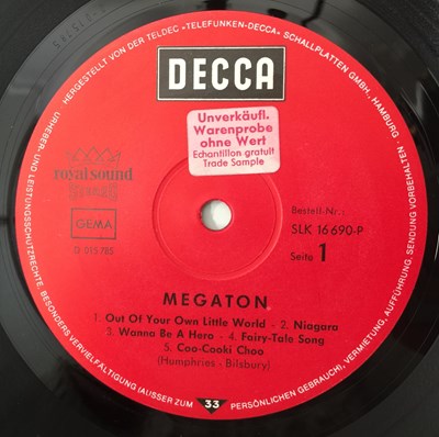 Lot 174 - MEGATON - MEGATON LP (ORIGINAL GERMAN PRESSING - DECCA SLK16690-P)