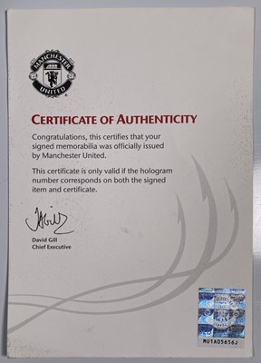 Lot 312 - SIGNED MANCHESTER UNITED FOOTBALL.
