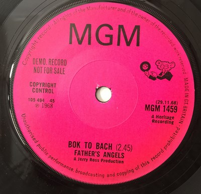 Lot 19 - FATHER'S ANGELS - BOK TO BACH/ DON'T KNOCK IT 7" (UK PROMO - MGM 1459)