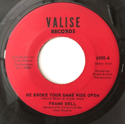 Lot 30 - FRANK DELL - HE BROKE YOUR GAME WIDE OPEN 7" (US NORTHERN - RCA/ VALISE RECORDS - 6900)