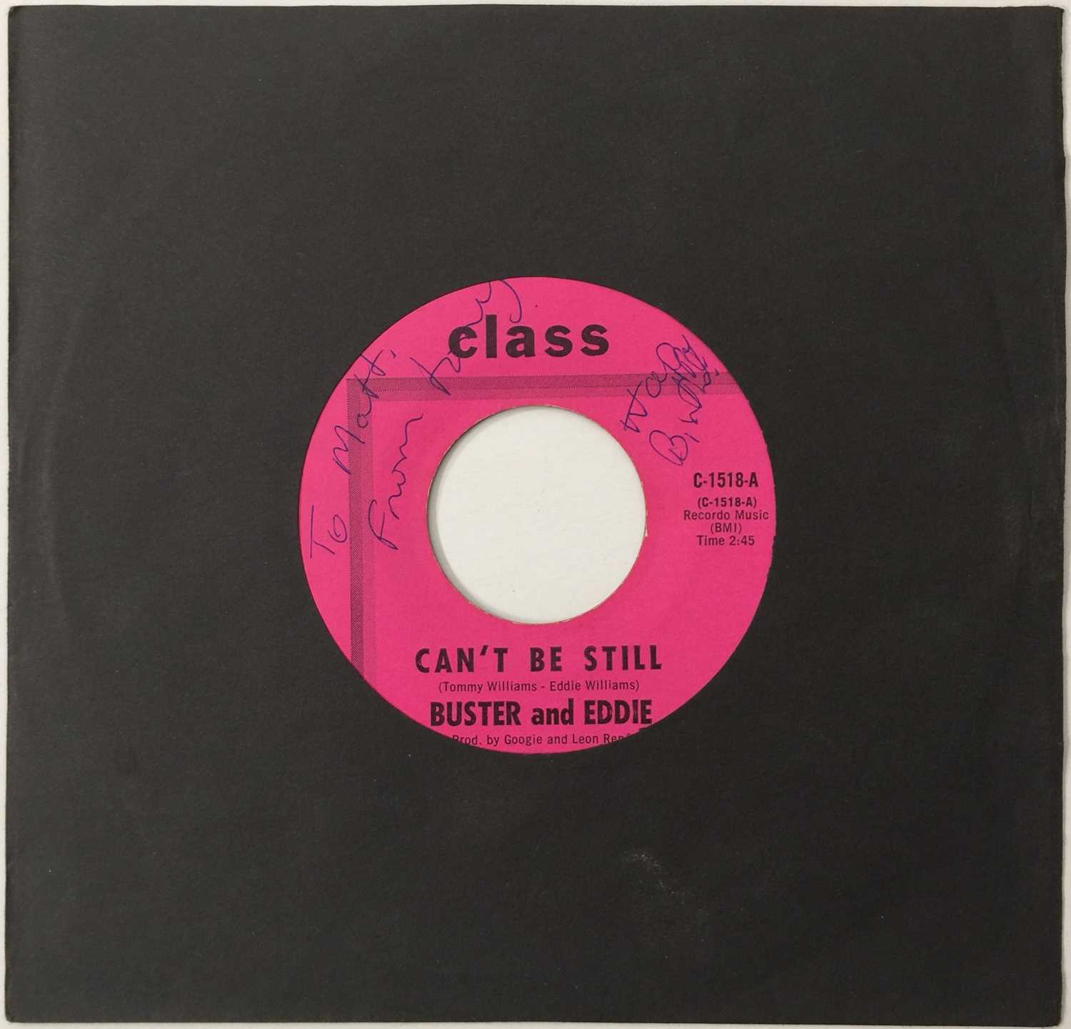 Lot 38 - BUSTER AND EDDIE - CAN'T BE STILL/ THERE I WAS 7" (US NORTHERN - CLASS - C-1518)