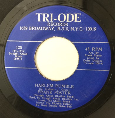 Lot 41 - FRANK FOSTER - HARLEM RUMBLE/ BRING IT ON HOME 7" (US NORTHERN - TRI-ODE - 109)