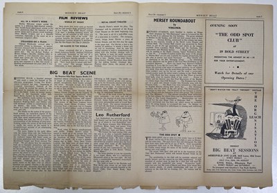 Lot 268 - ORIGINAL MERSEY BEAT NEWSPAPER - VOL 1 NUMBER 2 - BEATLES COVER.