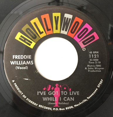 Lot 43 - FREDDIE WILLIAMS - I'VE GOT TO LIVE WHILE I CAN/ HEART CAN YOU HEAR ME 7" (US STOCK ISSUE - HOLLYWOOD - 1121)