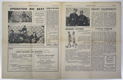 Lot 274 - ORIGINAL MERSEY BEAT NEWSPAPER - VOL 1 NUMBER 11 - BEATLES PHOTO.