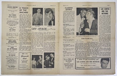 Lot 277 - ORIGINAL MERSEY BEAT NEWSPAPER - VOL 1 NUMBER 17 - BEATLES CAVERN LISTING.