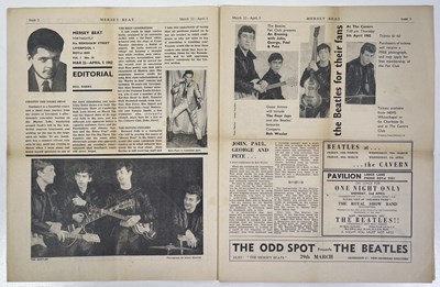 Lot 278 - ORIGINAL MERSEY BEAT NEWSPAPER - VOL 1 NUMBER 18 - BEATLES FEATURE.