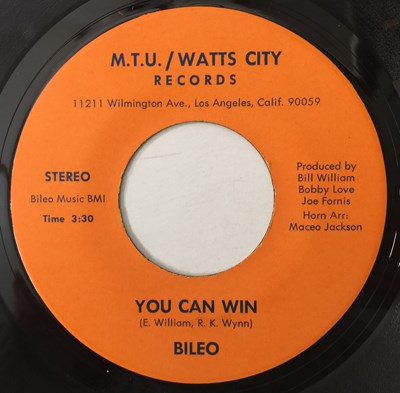 Lot 48 - BILEO - YOU CAN WIN/ LET'S GO 7" (US ORIGINAL - M.T.U./ WATTS CITY - #101)