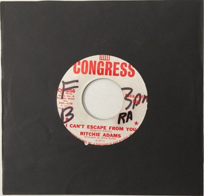 Lot 50 - RITCHIE ADAMS - I CAN'T ESCAPE FROM YOU/ ROAD TO NOWHERE 7" (US PROMO - CONGRESS - CG-256)
