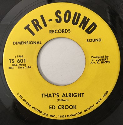 Lot 58 - ED CROOK - THAT'S ALRIGHT/ YOU'LL SEE 7" (US ORIGINAL - TRI-SOUND - TS 601)