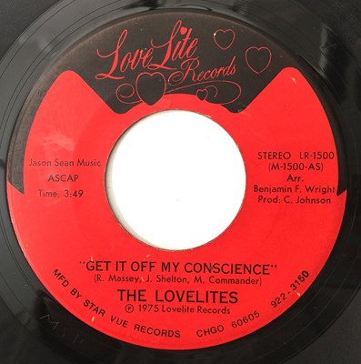 Lot 78 - THE LOVELITES - GET IT OFF MY CONSCIENCE 7" (LOVE LITE RECORDS LR-1500)