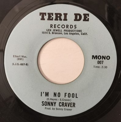 Lot 80 - SONNY CRAVER - I'M NO FOOL/ I WANNA THANK YOU 7" (US SOUL - TERI DE RECORDS - 007)