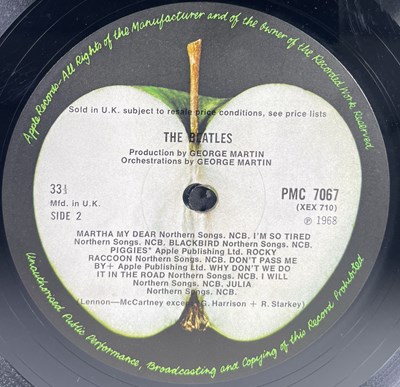 Lot 92 - THE BEATLES - WHITE ALBUM LP (UK NO. 0021405 W/ PICS & POSTER - PMC 7067)