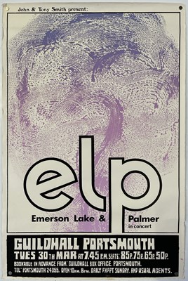 Lot 243 - EMERSON, LAKE AND PALMER - ORIGINAL CONCERT POSTER.