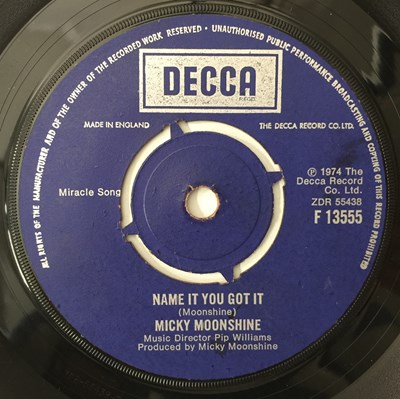 Lot 101 - MICKY MOONSHINE - NAME IT YOU GOT IT 7" (DECCA F 13555)