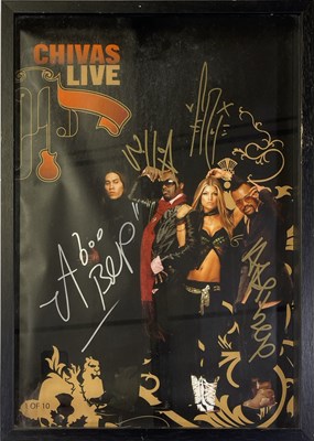 Lot 273 - THE BLACK EYED PEAS - SIGNED POSTER.