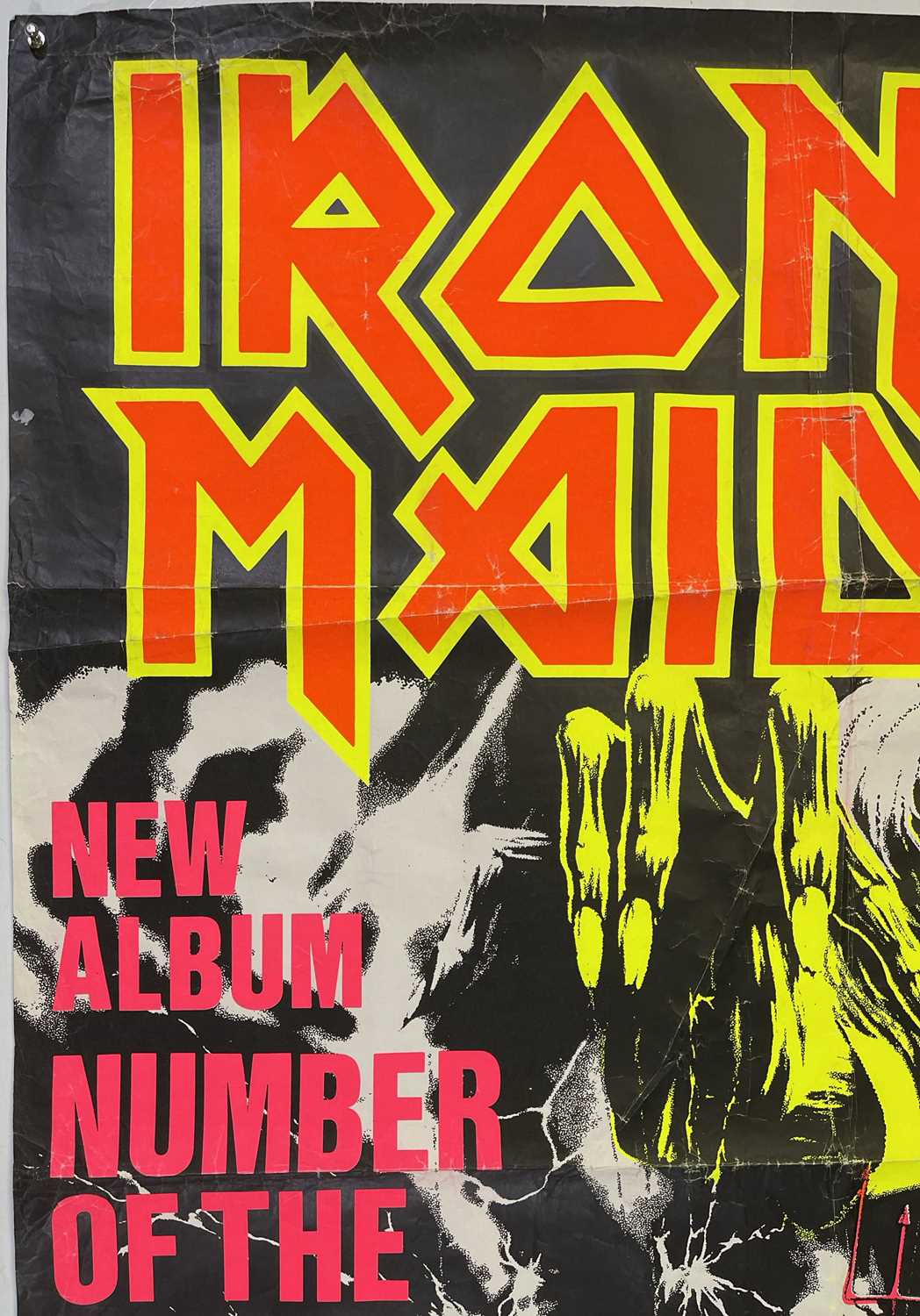 Lot 222 - IRON MAIDEN - ORIGINAL 1982 'NUMBER OF THE