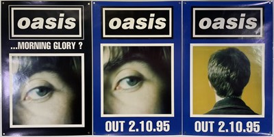 Lot 518 - OASIS - THREE 'WHAT'S THE STORY,,,' PROMOTIONAL POSTERS.