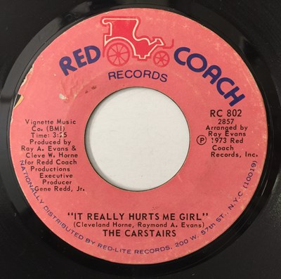 Lot 110 - THE CARSTAIRS - IT REALLY HURTS ME GIRL 7" (RED COACH RECORDS - RC 802)