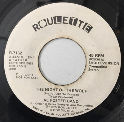 Lot 111 - AL FOSTER BAND - THE NIGHT OF THE WOLF 7" (ROULETTE R-7162 - PROMO)