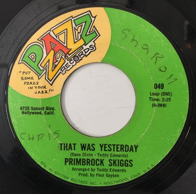 Lot 112 - PRIMBOCK SKIGGS - THAT WAS YESTERDAY 7" (PZAZZ RECORDS 049)