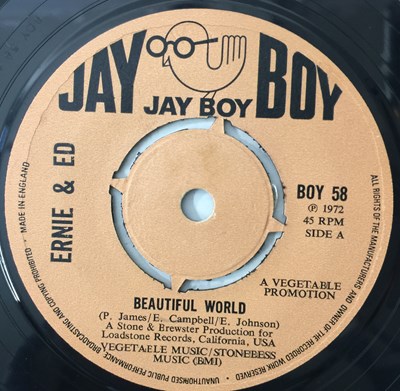 Lot 115 - ERNIE & ED - INDICATION 7" (JAY BOY - BOY 58)