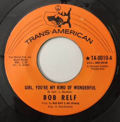 Lot 126 - BOB RELF - BLOWING MY MIND TO PIECES 7" (ORIGINAL PRESSING - TRANS AMERICAN TA-0010)