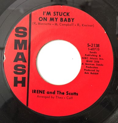 Lot 138 - IRENE AND THE SCOTTS - I'M STUCK ON MY BABY 7" (S-2138)