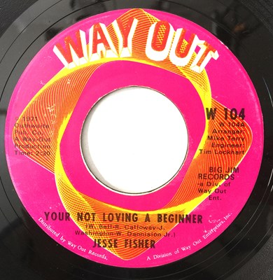 Lot 147 - JESSE FISHER - YOUR NOT LOVING A BEGINNER 7" (WAY OUT W 104)