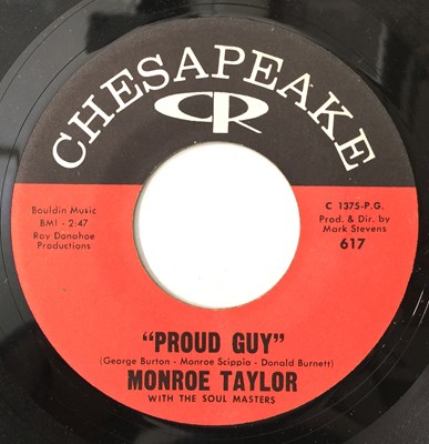 Lot 149 - MONROE TAYLOR - PROUD GUY 7" (CHESAPEAKE 617)