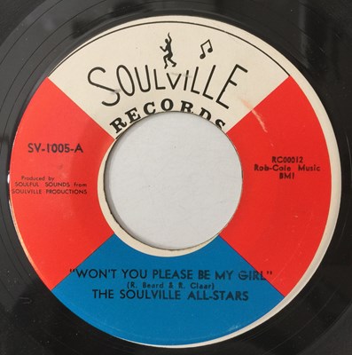 Lot 152 - THE SOULVILLE ALL-STARS - I'M GONNA GET TO YOU 7" (SOULVILLE RECORDS SV-1005)