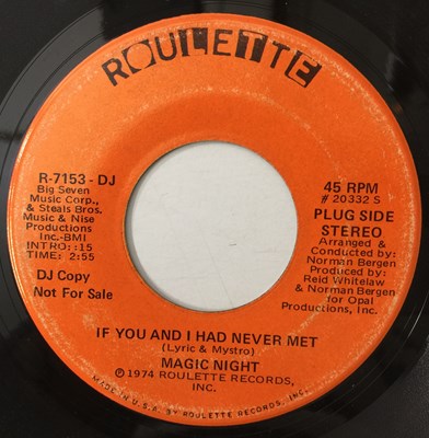 Lot 161 - MAGIC NIGHT - IF YOU AND I HAD NEVER MET 7" (R-7153 - PROMO)