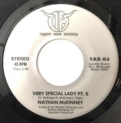 Lot 164 - NATHAN McKINNEY - VERY SPECIAL LADY 7" (DESERT BONE RECORDS R.M.M. 40)