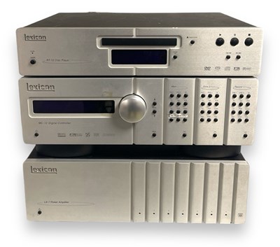 Lot 5 - LEXICON AUDIO EQUIPMENT INC RT10, MC-12 AND A LX-7 POWER AMP.
