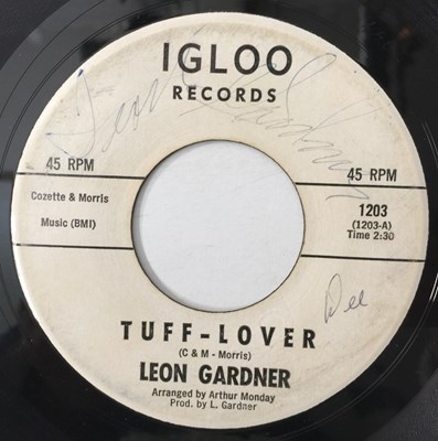 Lot 165 - LEON GARDNER - TUFF-LOVER 7" (IGLOO RECORDS 1203)