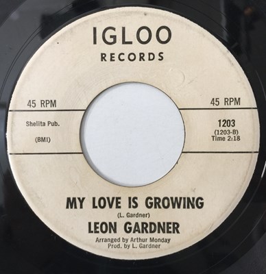 Lot 165 - LEON GARDNER - TUFF-LOVER 7" (IGLOO RECORDS 1203)