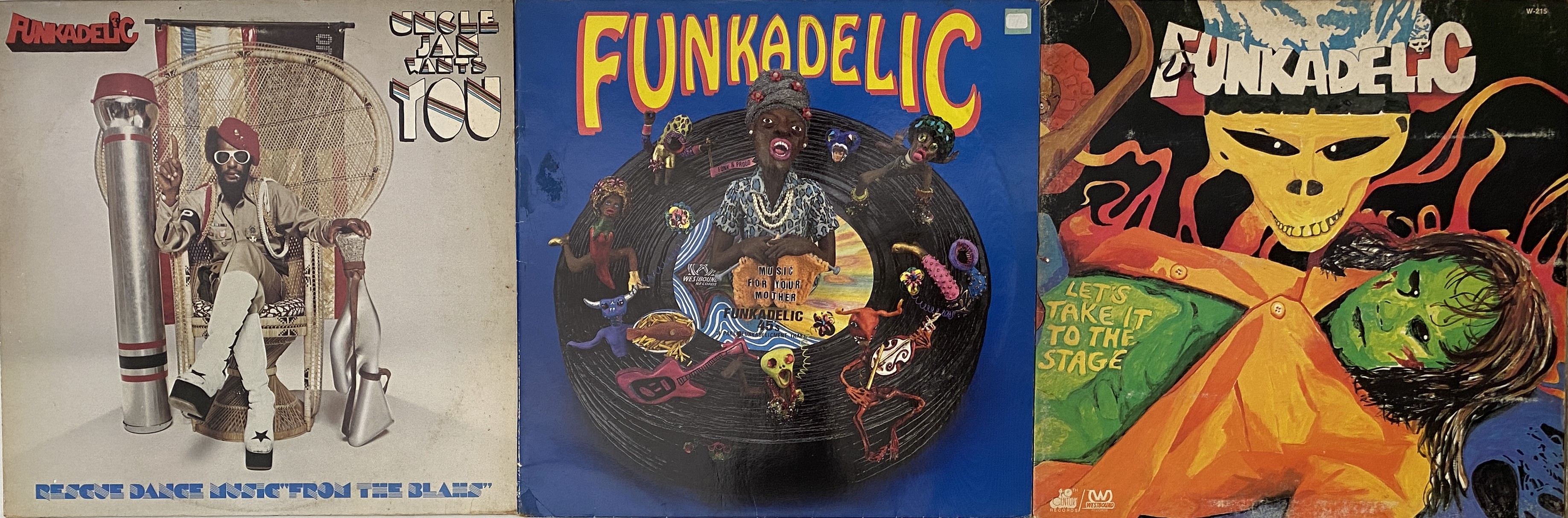 Funky Lp Records Lot 222 - FUNKADELIC - LP PACK