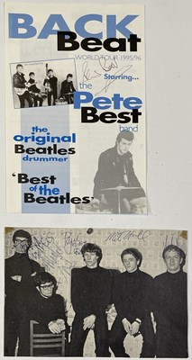 Lot 261 - AUTOGRAPHS INC MANFRED MANN / PETE BEST.