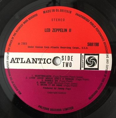 Lot 10 - LED ZEPPELIN - II LP (PLUM/ RED - WRECK MISPRINT - ATLANTIC 588198)
